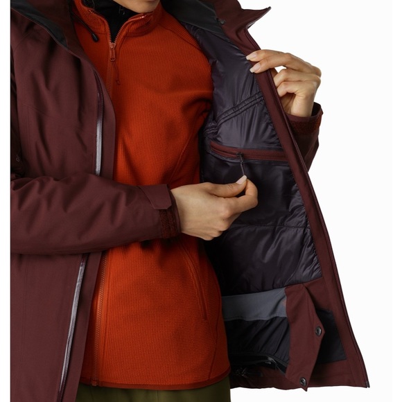 Manteau de ski Arc’teryx rouge bourgogne/mauve small - Picture 4 of 12